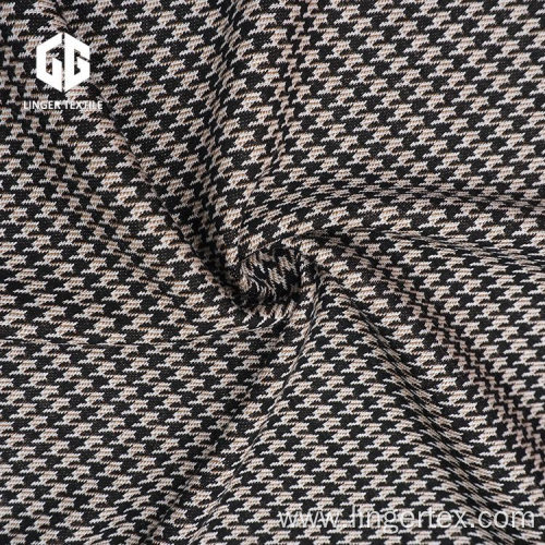 Cotton Houndstooth Jacquard Fabric For Garment Accessories